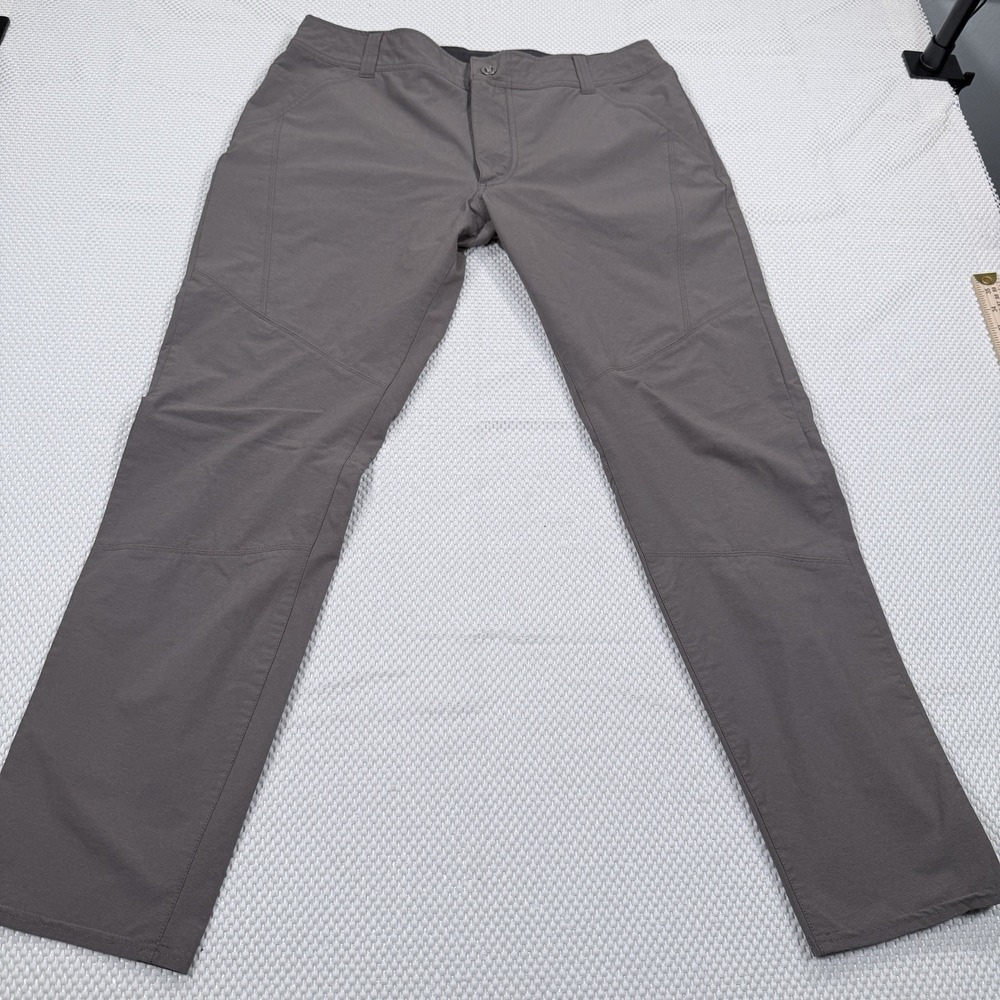 Kuhl Men's 36x32 Gray/Brown Stretch Outdoor Hiking Pants Utility Performance